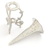 Liards Nickel Tussie Mussie with Holder - Set of 2 Mussies & 2 Holders