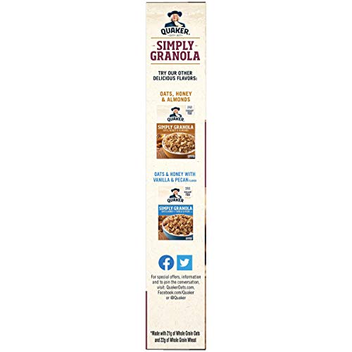 Quaker, Simply Granola Breakfast Cereal, Oats Honey Almonds & Raisins, 28 Oz - Thumbnail 4