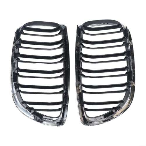 Rejilla de parachoques delantero para BMW E92 acabado negro plata de plástico ABS 8