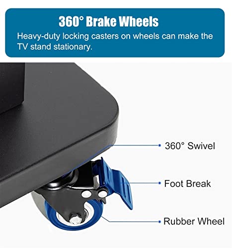 Soporte Universal para TV con Ruedas y Almacenaje para 32-75 pulgadas miniatura 5