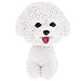 Produktbild Inzopo Niedliche Wackelkopf-Hunde für Autos Armaturenbretter Auto Mini Tierfiguren Home Office Desktop Dekoration - Bichon Frisé Bichon Frisé