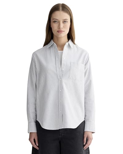 Everlane Womens The Must-Have Oxford Shirt Black/White