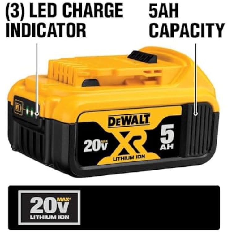 DEWALT 20V MAX* Cordless Reciprocating Saw Kit, 5 Amp-Hour Battery (DCS387P1)