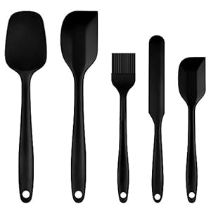 Naomo Siliconen Spatels Set, Niet – Stok Rubber Spatel Keukenhulp voor Koken, Bakken en Mixen (5 – Stuks)