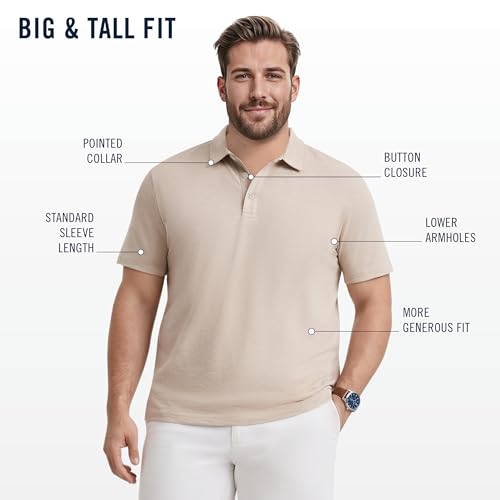Polo Izod para Hombre Big & Tall Dockside Slub miniatura 5
