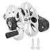 Qcwwy Adjustable Tension Aluminum Alloy Speargun Reel Foldable Handle Fishing Reel for Spearfishing