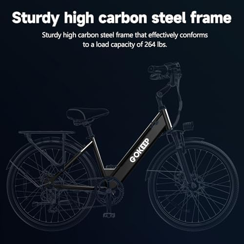 Electric Bike for Adults,1300W Peak Power,48V 15.6Ah Removable Battery,20MPH,75-86Miles PAS Range,26" Tire Electric Bicycles,7-Speed,Adjustable Stem and Front Fork Suspension image 5