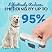 Sinko Deshedding Tool for Dogs & Cats, Pet Grooming Brush, Skin Friendly Deshedding Tool, Dog Brush for Shedding, Effectively Reduces Shedding by up to 95% for Short Medium Long Pet Hair (Blue)