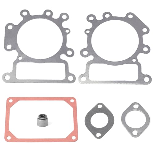 Mhrxusd MIU11490 Valve Gasket Set Compatible with John Deere D100 D105 D120 E110 L105 L100 L105 L107 L108 LA105 LA115 LA125 S1742 X145 Tractors Z225 EZtrak Mower Replaces MIU12707