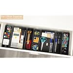 Kutesna 15 PCS Interlocking Desk Drawer Organizer Separator for Office,Bathroom,Kitchen,Makeup（Black） - Image 4