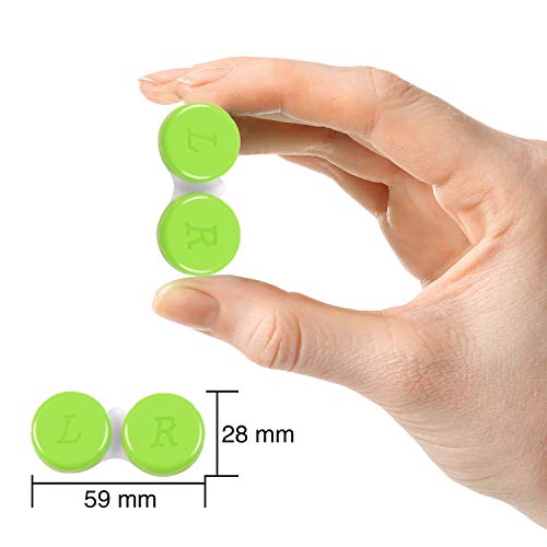 image for Elcoho 24 Pack Contact Lens Cases Contact Lens Holder Box Left/Right E