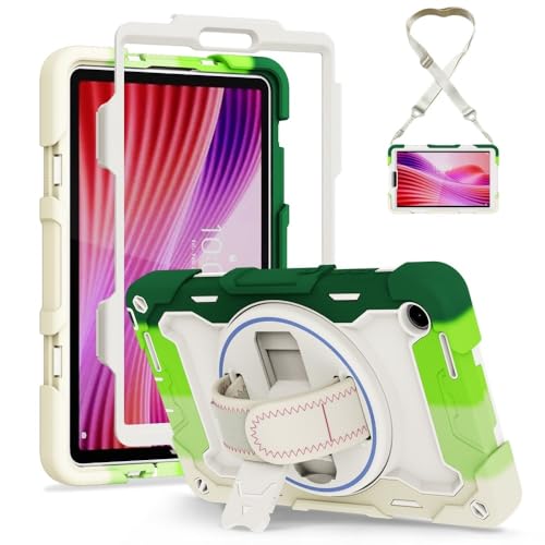 Coque Lenovo Tab P11 antichoc silicone rigide avec support et sangle TB-J606F vert