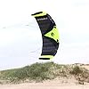 Wolkenstürmer® Paraflex Trainer 3-Leiner Lenkmatte 3.1 Neongrün – „Ready to Fly“ Kite Drachen inkl. Trainerbar – Trainer Kite – Windtrainer auch zum Mountainboard Fahren