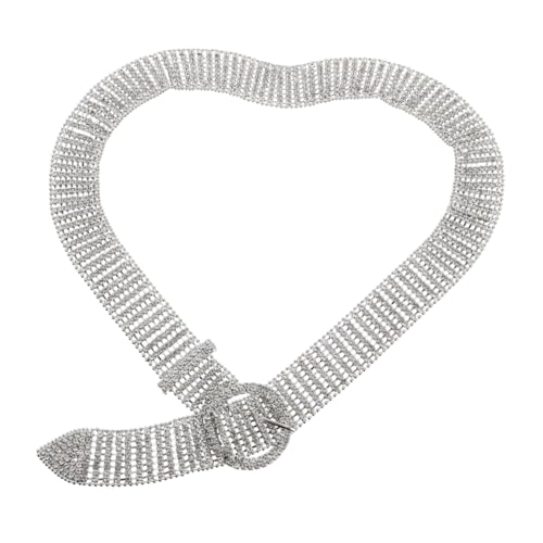 VALICLUD Rhinestone Waist Belt for Women Alloy Fashion Waistband Sparkling Shining Belt for Dresses and Jeans for Parties and Casual Outfits