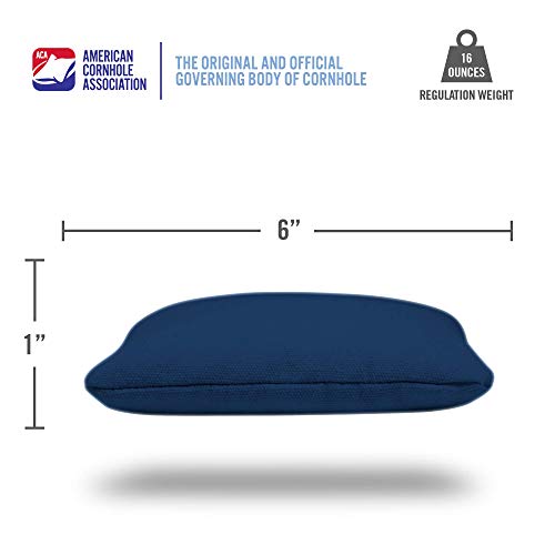 Aca Approved Official Cornhole Bags Classic Corn Filled Regulation 6X6 In Set Of 4 Navy #TOP3