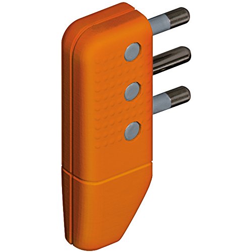 BTicino S2468TJE Kit Spina Corner Squadra, 2P+T, 16 A, Arancio