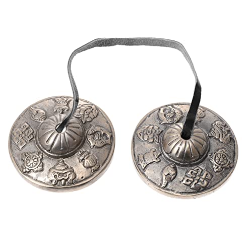 Whamvox Ring The Bell Kids Musical Instruments Brass Finger Cymbals Percussion Cymbal Bell Tingsha Cymbals Bells Brass Cymbal Bell Cymbals Chimes Yoga Cymbals Child Silver Small Tibet #TOP22