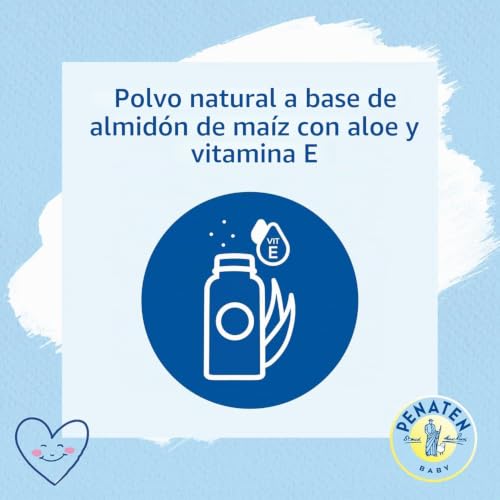 Miniatura 6 de Penaten Polvo Natural Para Bebés Con Aloe Y Vitaminas 1 X 100 G . Protege La Piel Sensible, Absorbe La Humedad Y Mantiene La Piel Seca. Dermatológicamente Confirmado, 99 Ingredientes De Origen