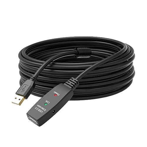 Xingsiyue 10M USB 2.0 Active Repeater Cable Extension Lead with Signal Amplification, Signal Amplifier Repeater USB Connection Cord