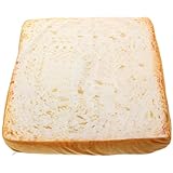 ABOOFAN Detachable Toast Bread Throw Cushion Soft Plush Cat Mat Sleeping Pad for Kitten Resting 40x40x7cm