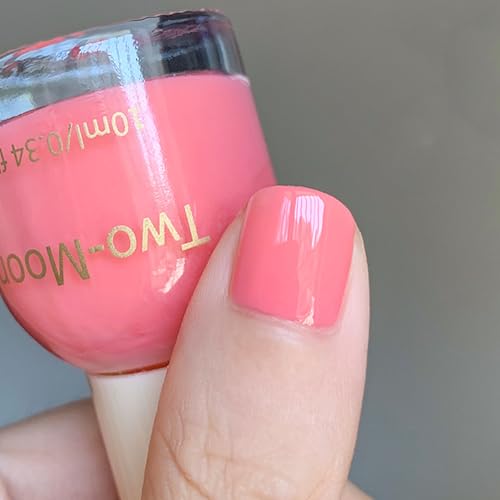 Pink Nail Polish - Pink Nail Varnish - Quick Dry & Long Lasting Pale pink Nail Polish - No Need Cure Breathable Nail Varnish - Water Based Chip Resistant for Women Girls DIY Manicure