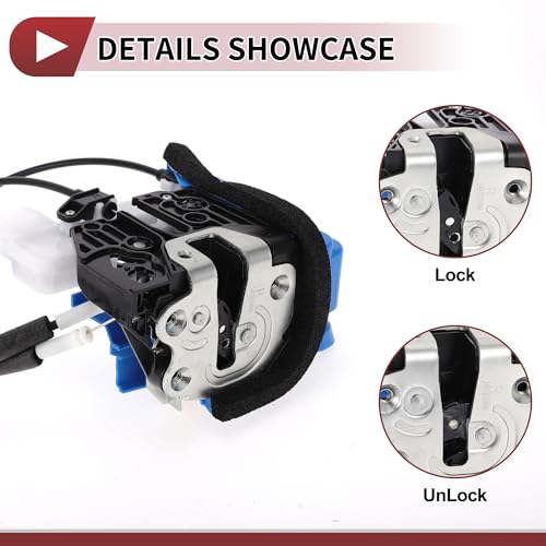 Image of Power Door Lock Actuator Motor for Kia Rio 2012-2017 Front Right Passenger Side Door Latch Actuator Assembly with Cable No.813211W040