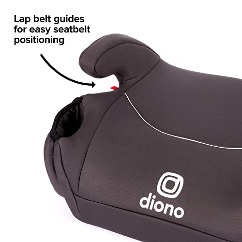 Diono Solana, No Latch, Pack Of 2 Backless Booster Car Seats, Lightweight, Machine Washable Covers, Cup Holders, Black #TOP3