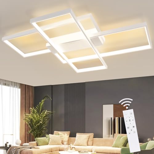Flache Deckenlampen Für Draußen FIVMEN 180W LED Deckenleuchte – Ultradünn Mit RGB & Fernbedienung Flache Lampen Für Decke
