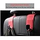Qirc Auto-Haken, 2 Stück Leder Auto Aufbewahrung Organizer Tasche Haken, Universal Auto Rücksitz Kopfstütze Aufhänger zum Aufhängen Tasche Handtasche Einkaufstaschen (rot)