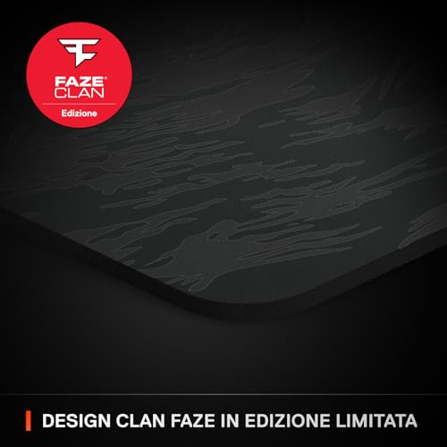QcK XXL - Superficie da gaming - Edizione Clan FaZe - Panno spesso XXL - Dimensionato per coprire le scrivanie - Ottimizzato per i sensori di gioco - Tastiera gaming - Immagine 1