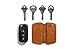 Bellroy Key Cover (Slim Leather Key Organizer, Minimalist Bifold Design with Magnetic Closure, Holds 2-4 Keys) - Caramel