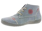 Rieker 52540 Damen Stiefeletten,Schnürstiefelette,DA-KurzstiefelStiefel,Chukka Boot,Halbstiefel,Schnür-Bootie,gefüttert,Winterstiefel,Damenschuhe,Frauen,jeans/wine / 14(Blau)