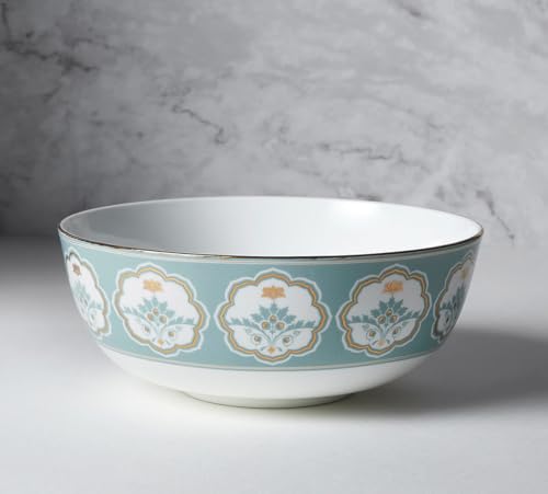 Image of India Circus by Krsnaa Mehta Regal Romance Bone China Serving Bowl | Mixing Bowl | Salad Bowl for Snacks | 6 inch | Set of 1