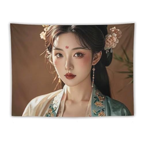 Tapisserie murale dynastie Tang pour embellir un mur blanc sans faire de trous, 152x203cm