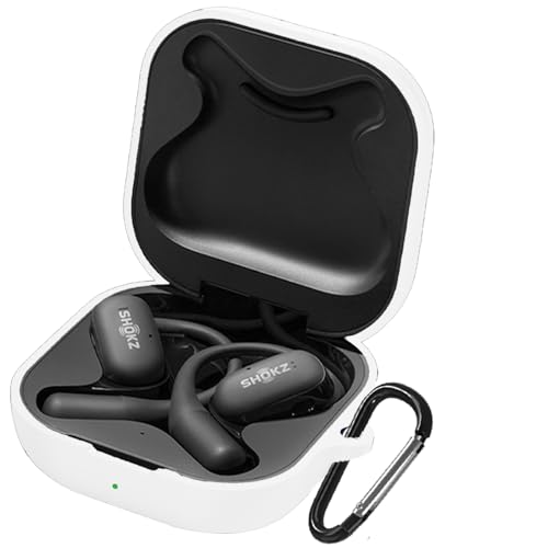 YAODLE Shokz OpenFit �p �P�[�X �J�o�[ Shokz OpenFit�p�ی�J�o�[ �ی�P�[�X �V���R���P�[�X �����[�d�\ �S�ʕی� �����h�~ �L�Y�h�~ �ϏՌ� �h�o �y�� ���[ �J���r�i�t��(Shokz OpenFit�C�z���C�g)