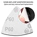 200Pcs 80mm Triangle Sanding Pads, Hook and Loop Triangular Sandpaper for 3-1/8 Inch Oscillating Multi Tool Sanding Pad, Grit 40/60/80/100/120/180/240, for Wood/Plaster Other Surfaces Polish Sanding