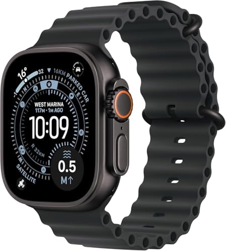 Apple Watch Ultra 3 [GPS + Cellular, 49mm] Black Titanium Case wi...