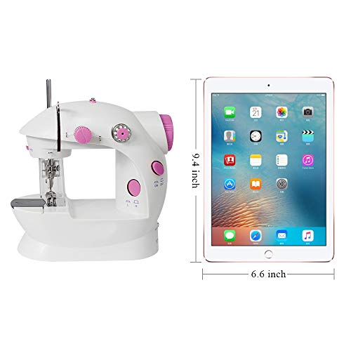 Sewing Machine Mini Electric Portable Handheld Embroidery Machine 2 Speed with Needle Protector Fit for Beginners Household Gift - Thumbnail 6