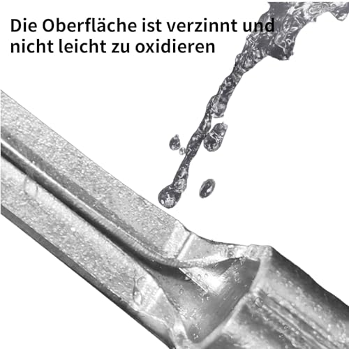 Alriedy Lot de 10 cosses à broches 10 mm² en cuivre pur étamé galvanisé non isolé conformes à la norme DIN 46230 - Lot de 10 pour des connexions fiables dans le domaine de l'électrotechnique – vue 3