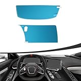NUBEHONE 2PCS Screen Protector fit for Chevy C8 Corvette Z51 Z06 E-Ray 2020-2025,HD Scratch-Resistant Navigation Touch screen GPS screen Protector for c8 corvette accessories