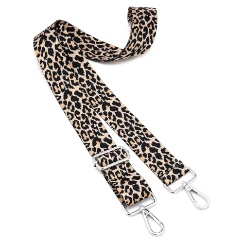 Silvery Buckles Wide Shoulder Strap Adjustable Replacement Belt Crossbody Canvas Bag Handbag2