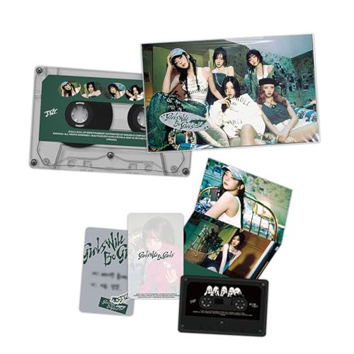 ITZY - [Girls Will Be Girls] (Cassette Tape Ver. - Green Ver.) Booklet + Photocard +...