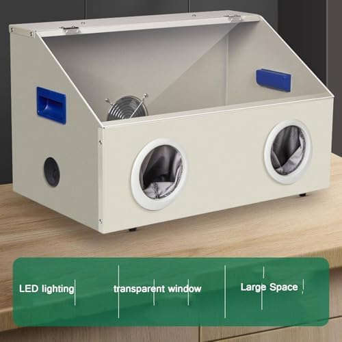 Scatola Di Aspirazione Polveri Per Incisione, Scatola Per Levigatura Dentale A 2800 Giri/min Con Illuminazione A Led E Finestra Trasparente, Per Levigatura, Incisione E Lucidatura