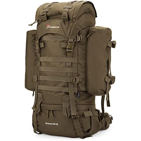 Mardingtop 65+10L Rucksack Taktischer Rucksack Wanderrucksack Trekkingrucksack YKK Zipper Cover