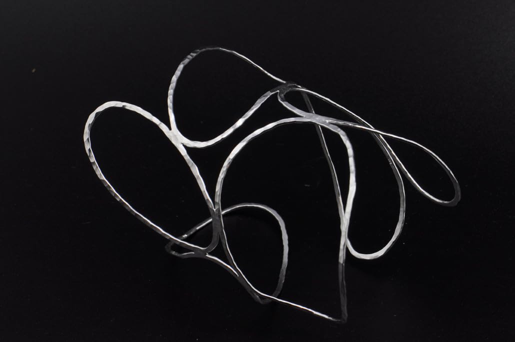 Chunky Wire Cuff 925 Silver