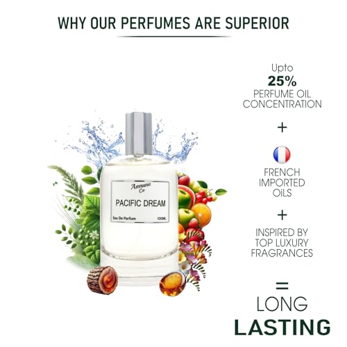 Image of Pacific Dream | Luxury Men Eau De Parfum | Aquatic Floral Woody | Perfume Spray for Man | Strong & Long Lasting Fragrance | Luxury Gift for Him | 100 ml