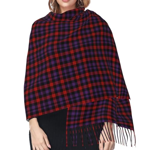Clan Broun Clan Brown Tartan Cashmere Fringe Scarf Autumn And Winter Scarves The Most Soft Classic4