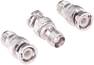 RFaha 3pcs BNC Male to TNC Female RF Coax Adapter BNC to TNC Coaxial Connector(F134-3)
