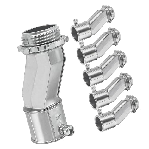 Conductos eléctricos conectores de aleación de zinc con tornillo de conducto a largo plazo 4