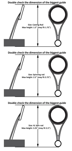 Reaction Tackle Rod Sock Metal Gray (Point-Spin-6) #TOP2